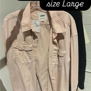 Aerie Light Pink Casual Shirt